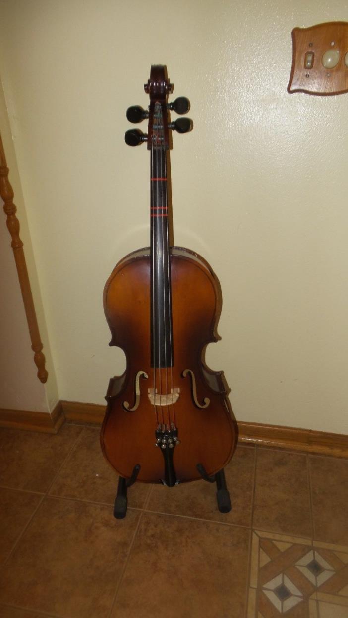 Vintage Engelhardt 1/2 Size Cello, Rosewood Tuning Pegs, W/Case