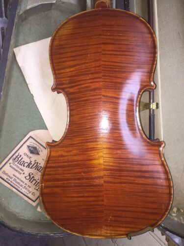 Old Antique 4/4 Violin 4 Repair, Nice Tiger Back