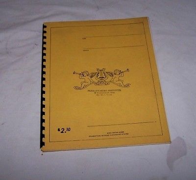 Vintage   Manuscript  Stave  Music   BOOK    STILL NEW FROM  1970s  X2