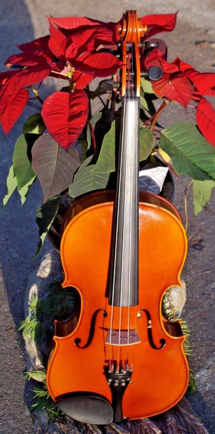 1982 German Mathias Thoma 16.5'' viola w case and bow, Great sounding!