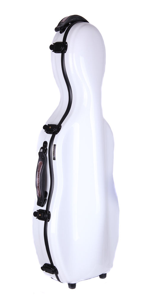 Origanal Tonareli White Fiberglass Viola Case with a Cosmetic Imperfection