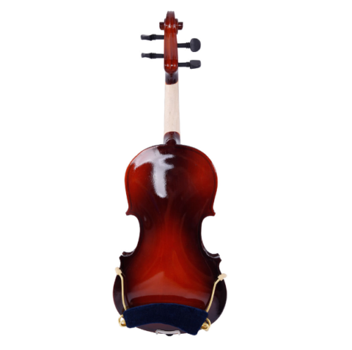 Glarry 1/2 Acoustic Violin Case Bow Rosin Strings Tuner Shoulder Rest Coffee