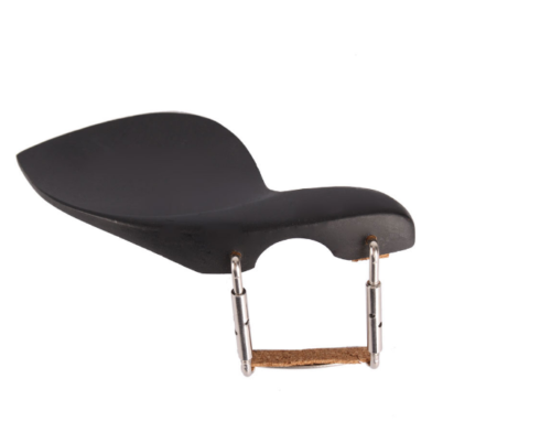 Superior quality 4/4 Violin Chin Rest Silver Screws Corks Black