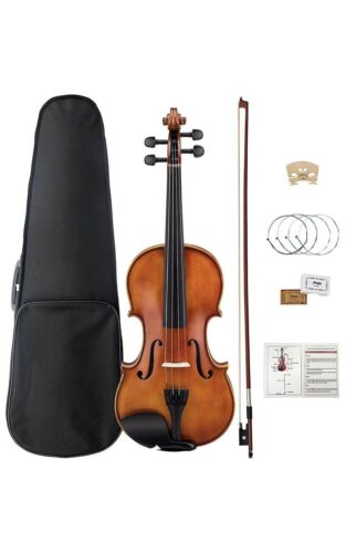 Professional Violin 4/4 Full Size Handmade Ebony, For Beginners And Students