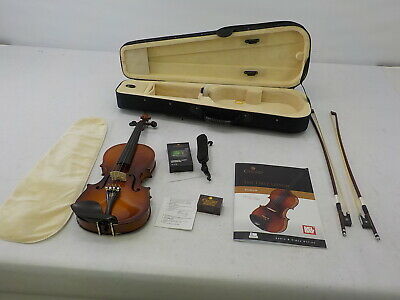 Cecilio CVN-300 - Solidwood Ebony Fitted Violin, Size 1/2