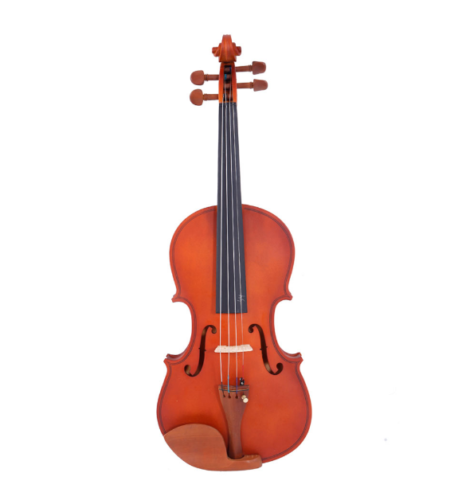 Glarry 3/4 Acoustic Matt Violin Case Bow Rosin Strings Shoulder Rest Tuner