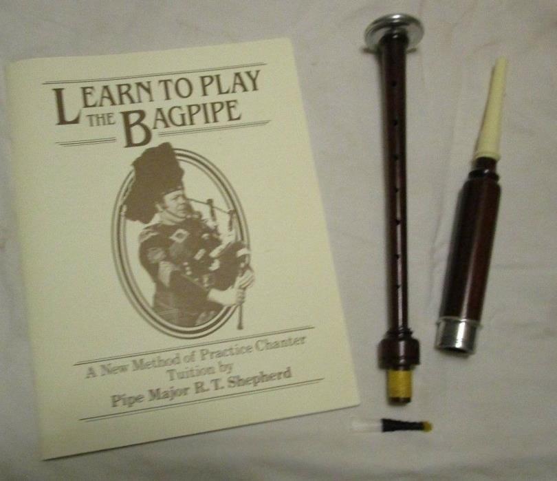 LEARN TO PLAY BAGPIPE book, Chanter, Reed & CD NEW