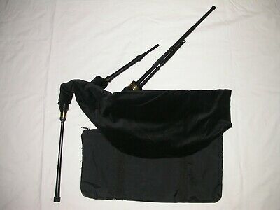 New Walsh Mouthblown Smallpipes Key of A with Case, Black Cover