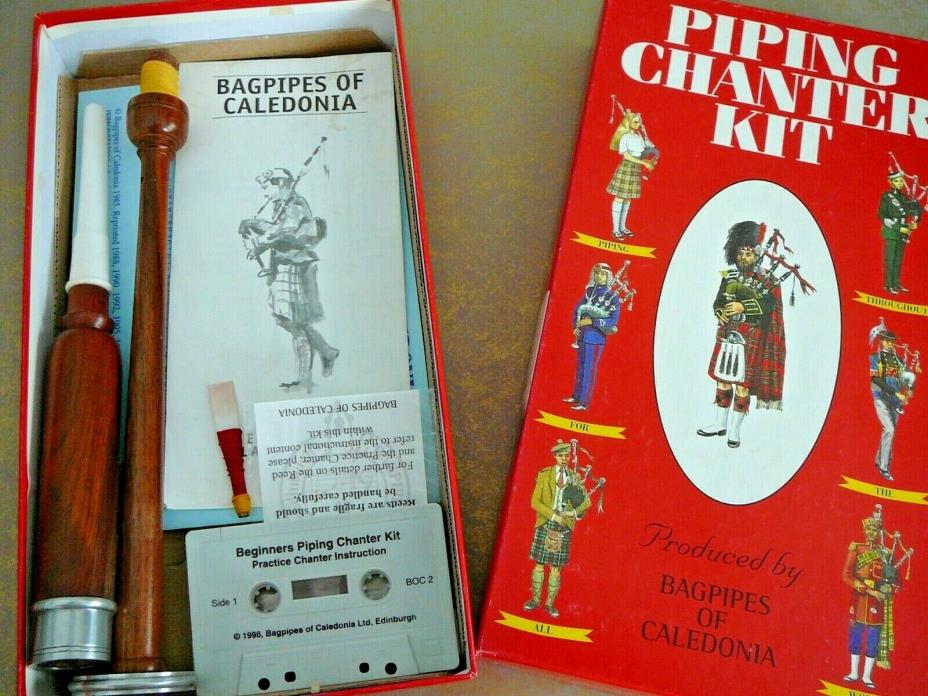 Piping Chanter Kit - Bagpipes of Caledonia - Learn to Play the Bagpipes Preowned