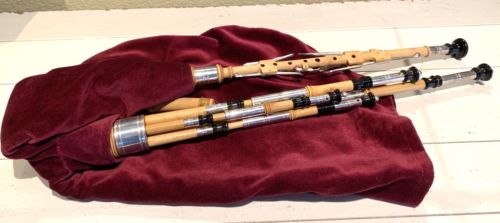 Northumbrian Smallpipes Full Set In Key of D Crafted By Colin Ross