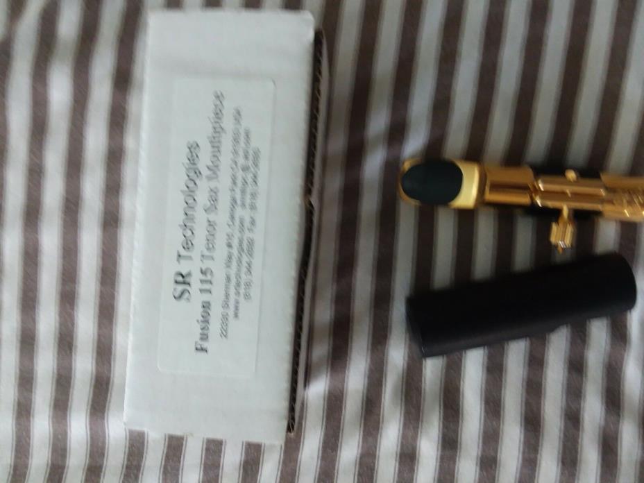 SR Technologies Fusion GoldPlated Tenor Saxophone Mouthpiece (.115 Opening) Used