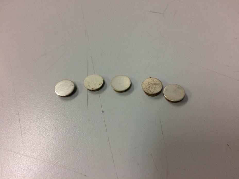 Lot of 5 Silver Plated Flute Plugs