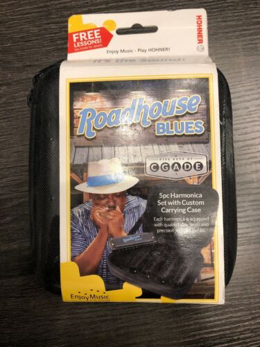Hohner Case of Blues 5 Harmonica Bundle - Keys of G, A, C, D, and E