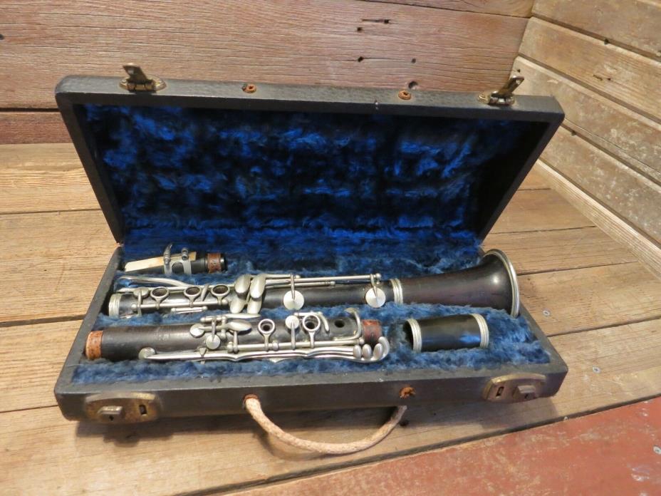 Vintage FILLMORE Clarinet Wind Music Instrument With Hard Case Music House!