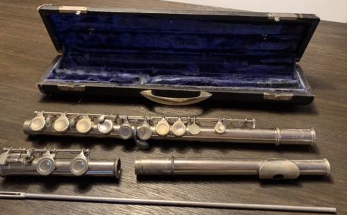 Vintage Henri Dubois Silver 5550 Flute With Case