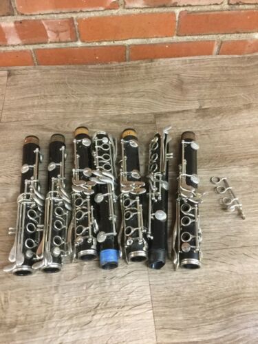 Bundy Clarinet 7- Lower sections and two other brands one wood  (stock#811010)