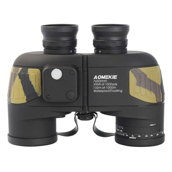 Aomekie Marine Binoculars 7x50 Waterproof Fogproof with Compass Rangefinder...