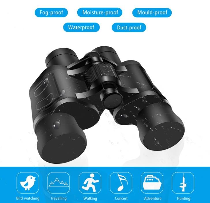 8x40 Binoculars, Compact Lightweight Folding Binoculars Water & Fog Proof