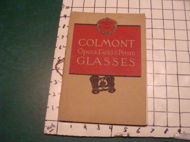 Original 1914 COLMONT Opera, Field & Prism Glasses CATALOG -- BINOCULARS 36pgs