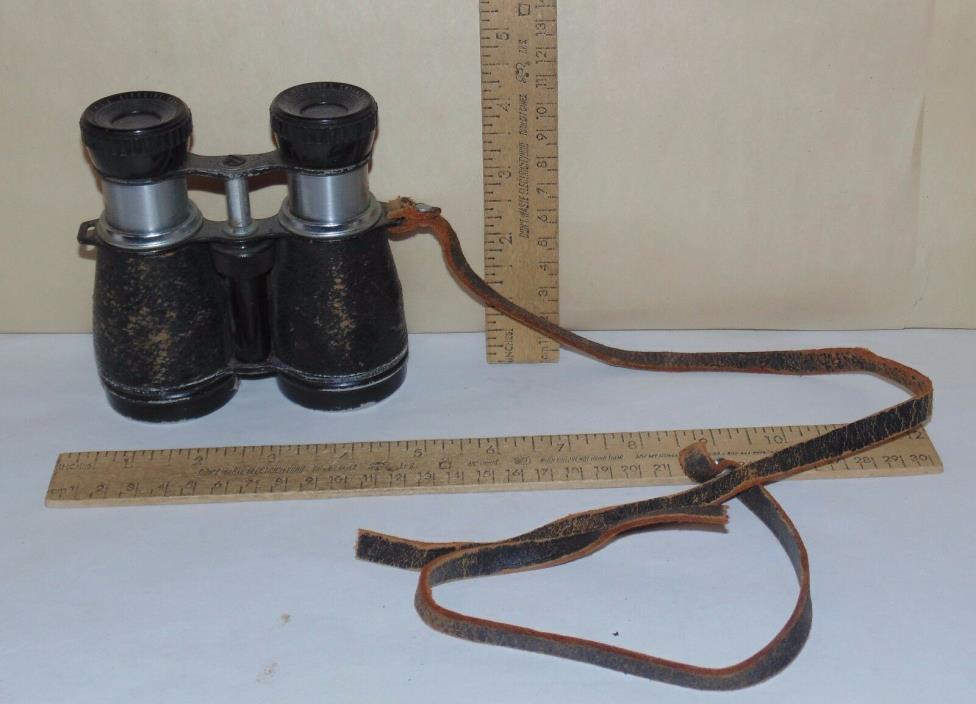 AIRGUIDE CHROMATIC 4X40 46A - Vintage BINOCULARS - Broken leather Strap