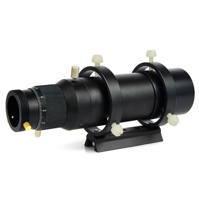 50mm CCD Guide Scope Finderscope w/Bracket for Astronmical Telescope US Ship es
