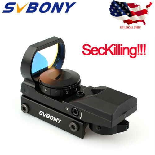 SVBONY 4 Reticles Single Red Dot Reflex Sight Metal 11 Level of Brightness US