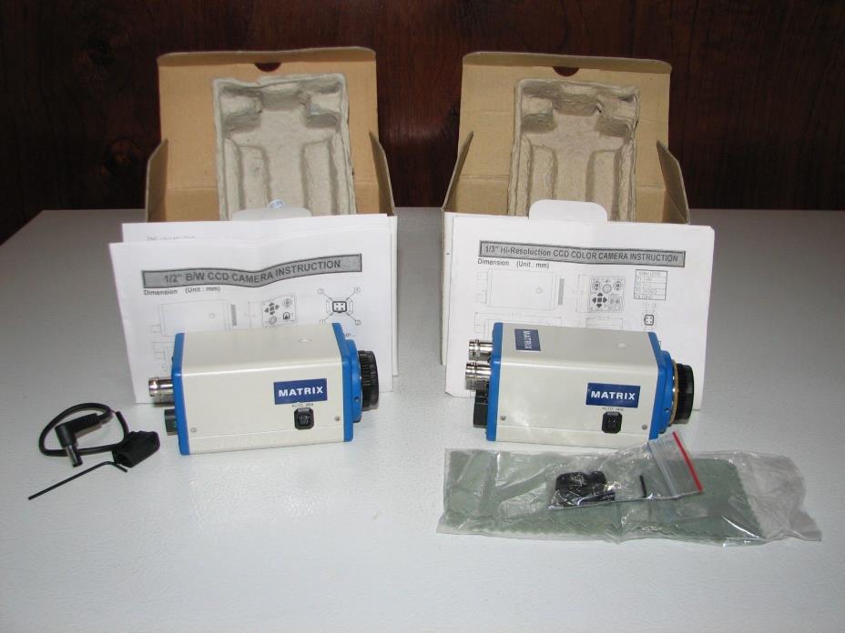 Polaris/Matrix Starlight CCD Telescope Cameras. 1 Colour and 1 B/W. New in Box.
