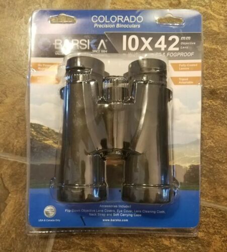 Barska 10x42 Colorado Water Proof Binoculars, Black, Large