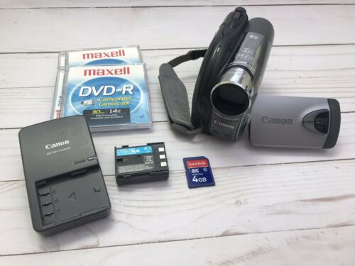 ??Canon DC330 DVD Camcorder, Battery, Charger, Memory card and Disc??