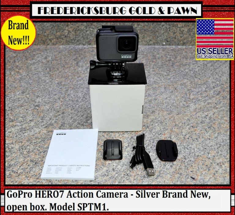 GoPro HERO7 Action Camera - Silver Brand New, open box. Model SPTM1. Fast Shippi