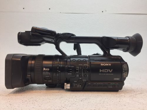 Sony HVR-Z1U HDV 1080i DVCAM miniDV Camcorder, 160 Drum Hours, for Parts/Repair
