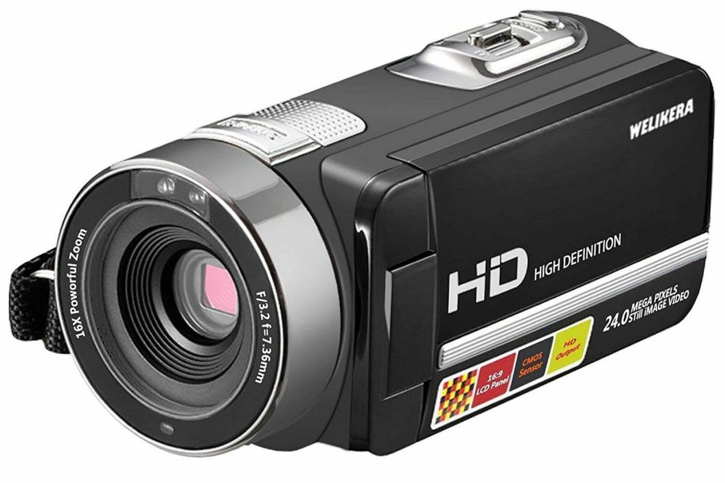 Video Camera Camcorder, WELIKERA IR Night Vision