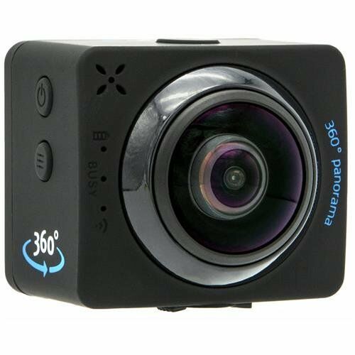 Yashica YAC-436 12MP 1080P 360 Degree Action Camera with Wi-Fi, Black