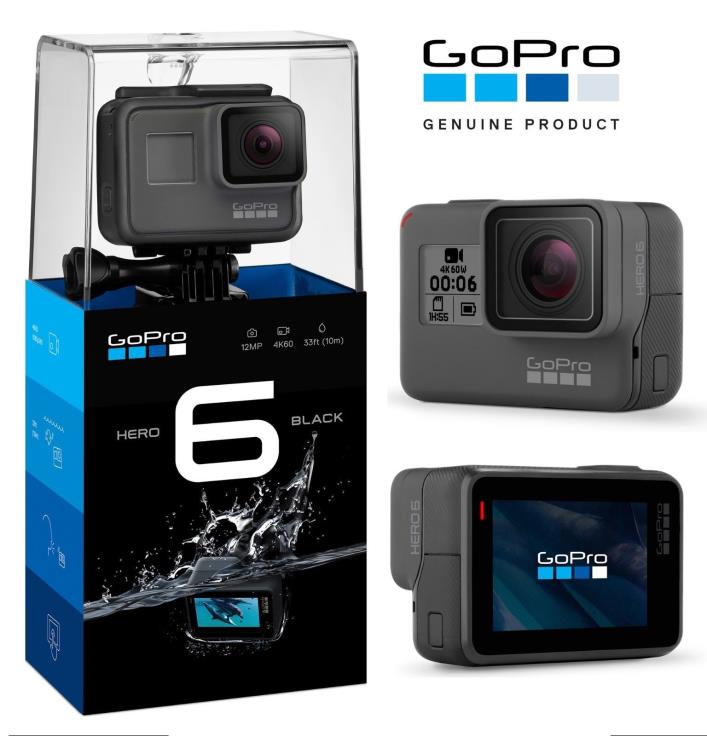 GoPro HERO 6 Black Action Camera - Waterproof 4K (only used once)