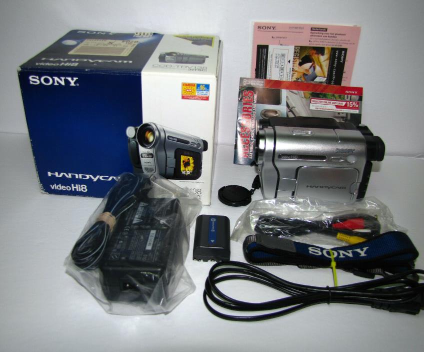 Sony Handycam CCD-TRV138 NTSC Hi8 Camcorder transfer 8mm Hi8 to PC/ DVD/ MAC