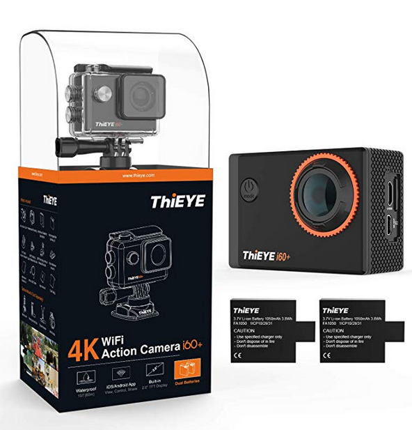 ThiEYE 4K Action Camera WiFi Waterproof Sport Video Camcorder Ultra HD 2