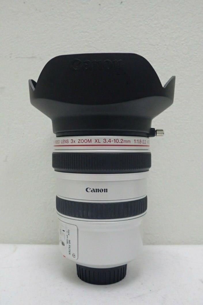 Canon Video Lens XL 3x Zoom 3.4-10.2mm XL1 Wide Angle Zoom