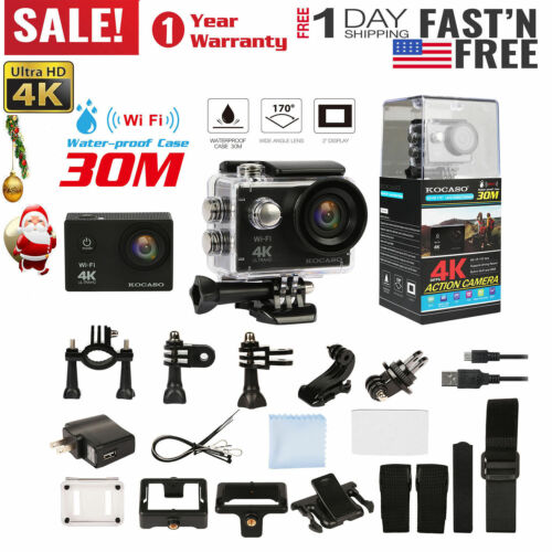 Ultra HD Action Camera Wifi Outdoor Sport DV Camcorder Remote Waterproof DVR US