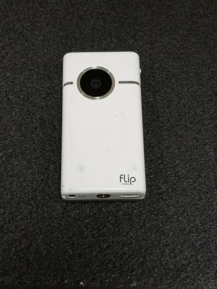 As-Is Cisco Flip Video Slide HD Camera S1240  White In Fair Condition Used