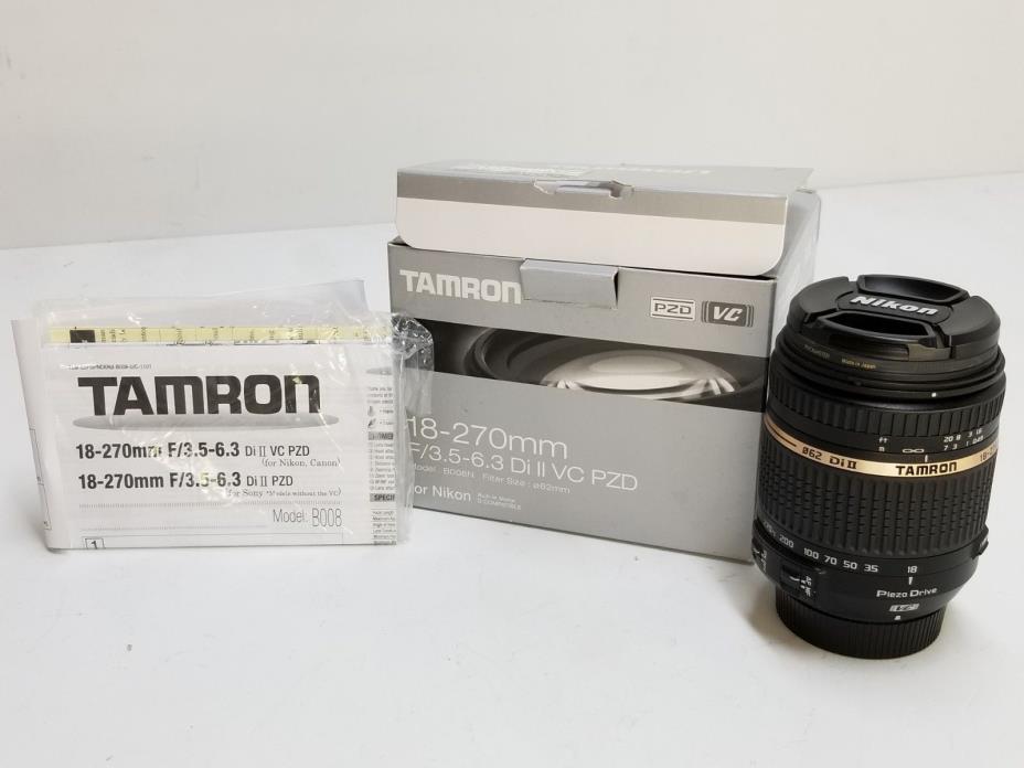 18-270MM F/3.5-6.3 Di II VC PZD B008N 62MM FILTER SIZE LENS