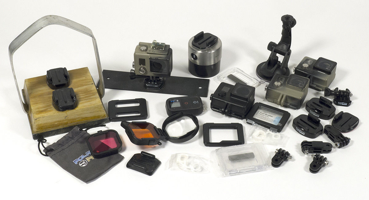 GoPro Hero Accessories - Underwater Setup, Pedestal, Mounts, Filters - 27 Pieces