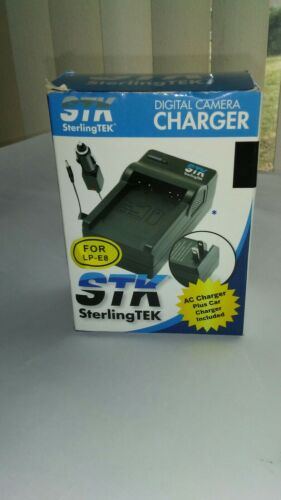 STK LP-E8 Battery Charger - for Canon Rebel T3i, T2i, T4i, T5i, EOS 600D,...