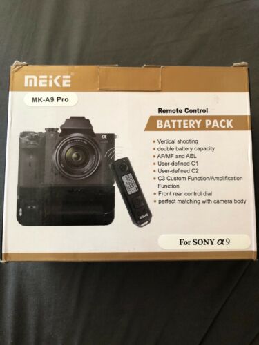 Meike MK-A9 Pro Battery Grip Built-in 2.4GHz Remote for Sony A9 A7RIII Camera US