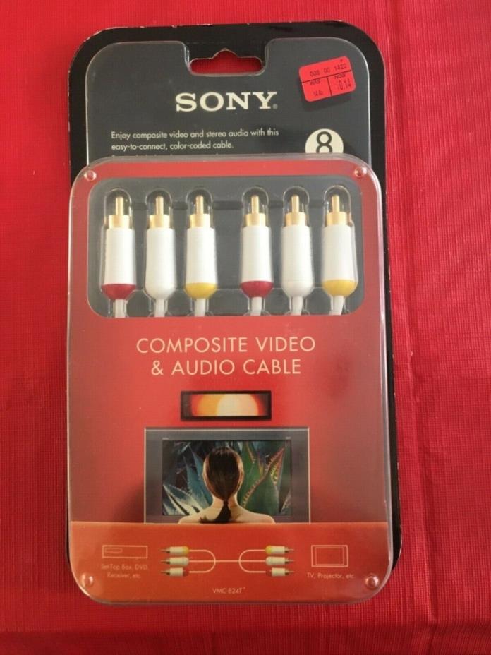 New Sony composite video & audio cable: vmc-824t.