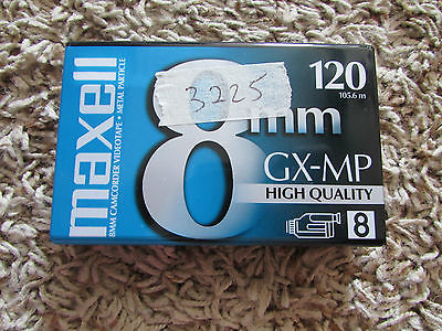 Maxell 120 Min HQ GX-MP 8mm Camcorder Cassette Tapes