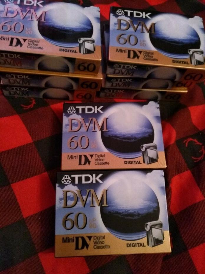 Lot of 8 TDK Mini DVM 60 LP 90 tape Cassettes mini digital video cassette