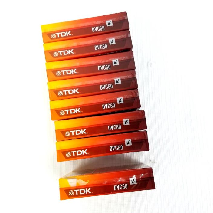 8 TDK Mini DV DVC Camcorder Blank 60 Minutes Digital Video Cassette Tapes