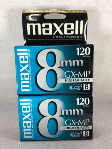 4 Pack Maxell GX-MP 120 8mm New Sealed Tapes