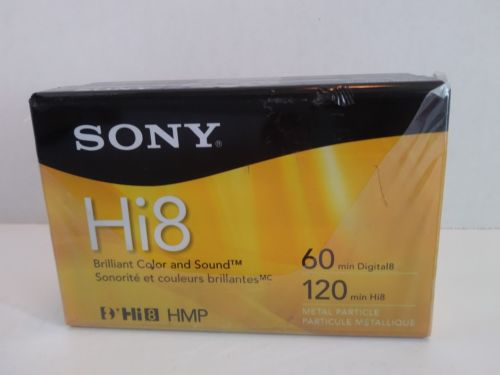 Sony P6120HMPR 120 Minute Hi8 Tape Lot of 2 New Digital8 Compatible