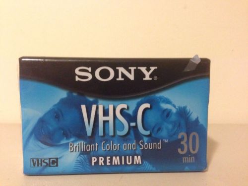 NIP Sony Premium VHS-C Premium 30 Minute Tape Free Shipping